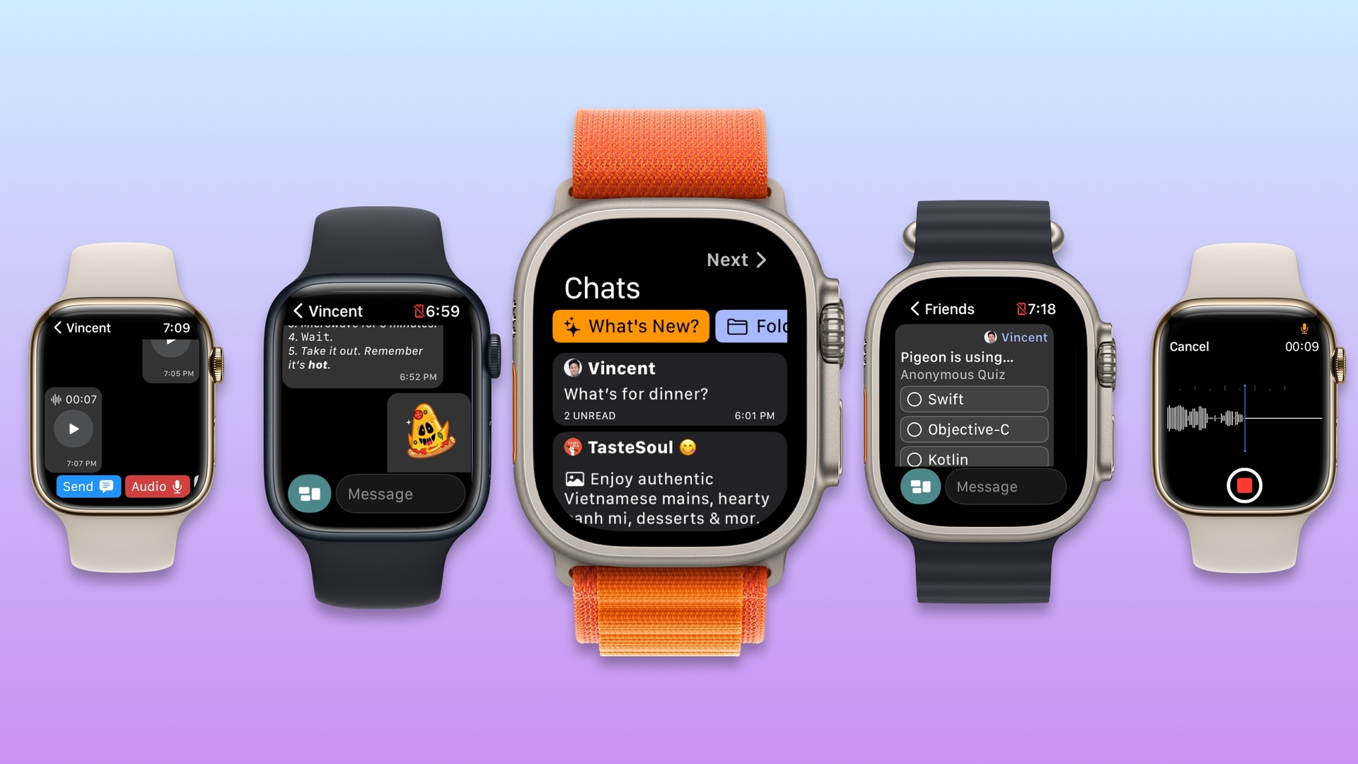 Introducing Pigeon 1.1, now with stickers and voice messaging