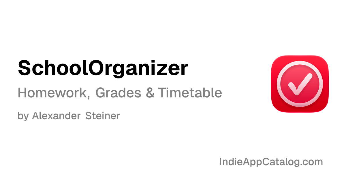 SchoolOrganizer | Indie App Catalog