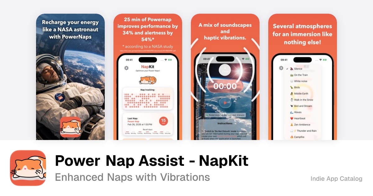 Power Nap Assist - NapKit | Indie App Catalog